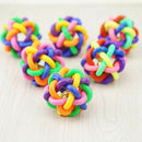 Woven ball, natural rubber, Dia. 10 cm, for dog H4L2