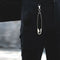 Unisex Punk Metal Wallet Belt Chain Rock Pants Keychain Pin Ring Clip Keyring`US