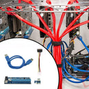 4Pin PCI-E 1X to 16X USB3.0 BTC Mining Extender Graphic Card Adapter Cable