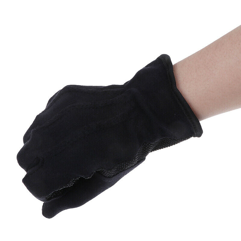 Black White Gloves To Stripe Silk Scarf Magic Tricks Magic Props Toys OZ