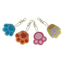 4pcs DIY Full Drill Diamond Painting Keyring Cartoon Cat Bear Paw Keychain Gifts