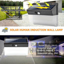 206LED Solar Motion Sensor Wall Light Outdoor Waterproof Garden Yard treet Lamp