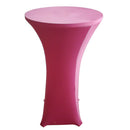 Deep Pink Stretch Cocktail Poseur Dry Bar Pub Spandex Tablecloth Cover Party