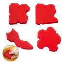 Silicone Sealant Spreader Finishing Tool Applicator Tiling Tool Set Of 4pcs