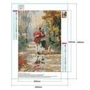 5D DIY Full Drill Diamond Painting Couple Cross Stitch Mosaic Kit (V417) A