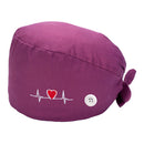 4Pieces Unisex Fashion Scrub Cap Working Hat with Side Buttons Bouffant Hat