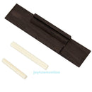 Ivory ABS Nut and Saddle Slotted + 110mm Rosewood Bridge for Ukulele Uke Parts