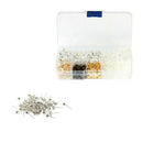 50 Pieces White K Ear Stud Rhinestone Ear Post +