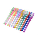 12x Rollerball Scented Gel Pen Glitter Neon Assorted Colours Drawing Craft ArLJ