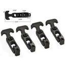 5 Packs T-handle Rubber Flexible Draw Latches fit for toolbox /cooler/Golf  B8X7