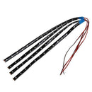 4 x 30cm 15 LED String Strip Blue Waterproof 12V