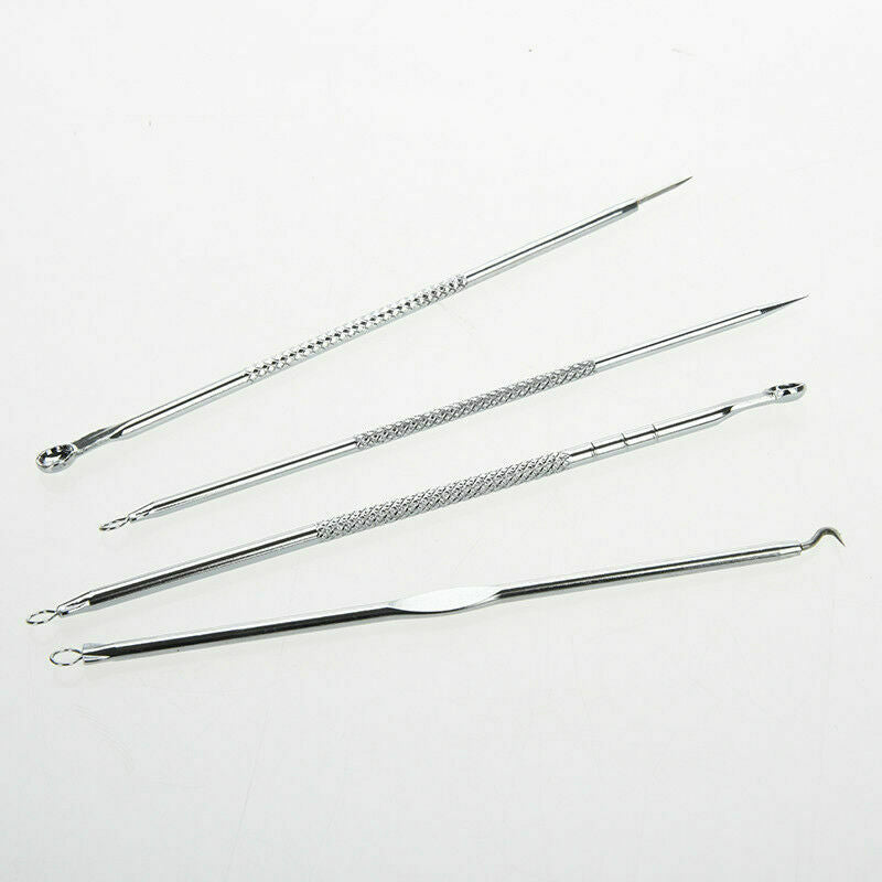 4pcs/set Comedone-Squeezer Pimple-Blackhead Remover 124M Extractor Comedone G6X6