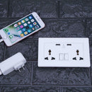 2.1A Wall Socket Dual USB Port Power Adapter Outlets Panel Universal Plug A