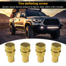 4pcs Tire Deflators Brass 4WD Off-road Tyre Air Deflators Valve Core Tool