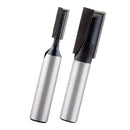 2pcs Carbide Tipped Cleaning Bottom Router Bit Cutter 5mm 10mm Cutting Dia, 8mm