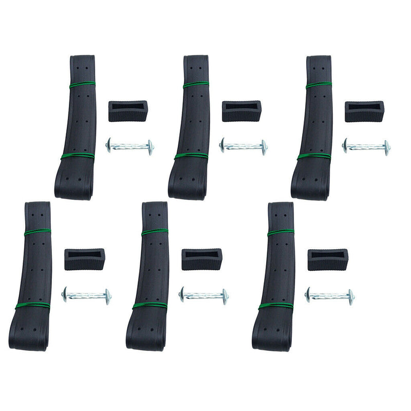 6Pcs Heavy PVC Duty Shrub Tree Ties Straps Adjustable Lock Support Bands Plants