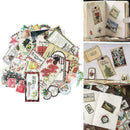 Fashion Christmas Series Tag Notes Tickets Stamps Bears Gifts Claus Trees S Q1V3