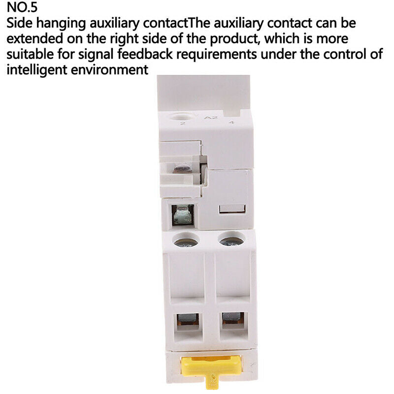 25A 2P 220V Din rail Household ac contactor With Manual Control Switch:0J Ew