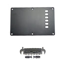 6 String Bridge Tailpiece+Backplate Back Plate for Electric Guitar Parts