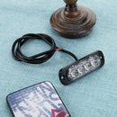 Blue 4LED 4W Car Truck Emergency Beacon Warning Hazard Flash Strobe Light 12-24V