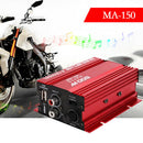 Power LED Indicator Motorcycle 2 Channel Car Amplifier Subwoofer Stereo Audio