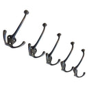 Heavy Duty Big Triple Leg/Double Coat Hooks Base. Entryway Coat Hooks, Scar Z5B2