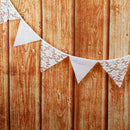 12 Flags 3.2m Lace Rose Leaves Flags Pennant Wedding Birthday Party Decor