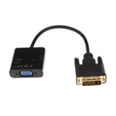 DVI-D Male Analog (24+1) to 15-pin VGA Female Connector Adapter