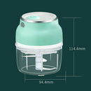 150ml Electric Food Fruit Vegetable Chopper Spiral Onion Garlic Cutter Shredder