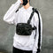 Fashion Hip Hop Chest Bag Unisex Oxford Fanny Pouch Crossbody Pack (Black) A