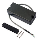 Durable Bass Guitar Pickup 89x38x23mm Noiseless Luthier Supply, Black