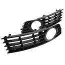 Front Bumper Lower Fog Light Grille Cover for Audi A4 B6 8E0807681 (Pair)