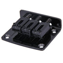 Adjustable Guitar Tailpiece for Cigar Box Guitar 3 String Hard-tail(Black)