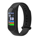 M4 Waterproof Touch Screen Sports Heart Rate Monitor Smart Bracelet Black