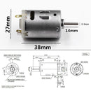 RS-385 High Speed Micro DC Motor Brushed Metal Stainless Steel Gear Motor A