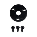 Metal Round Jack Plate Guitar Output Jack Plug Socket for Guitar Bass Black
