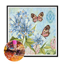 5D DIY Diamond Painting Flower Butterfly Full Round Embroidery Kit (LG126)