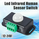 Automatic DC 12V-24V 8A Infrared PIR Motion Sensor Switch For LED Lights HOT