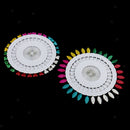 120 Piece Assorted Color Flower Leaves Hijab Scarf Shawl Pins Snag-Free Safety