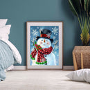 5D DIY Full Drill Diamond Painting Snowman Mosaic Kit Rhinestone Bead Craft
