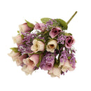 Set 2 Artificial Roses 20 Heads Bouquet for Home Garden Party Wedding Decor