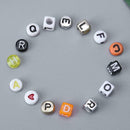 1000Pcs/Set DIY Bracelet Necklace Letter Acrylic Beads 15 Letters Mixed Colors