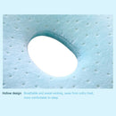 Newborn Baby Pillow Prevent Flat Head Nursing Pillow Sleep Support (Blue) A