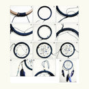 Wooden Beads Painted Dream Catcher 100 Pcs / Kit Mixed Color 10mm Jewelry Useful