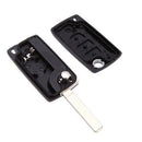Flip Folding Remote Car Keyless Key Case Shell for PEUGEOT 407 307 308 607