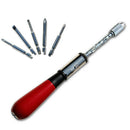 260MM Spiral Screw Driver Hand Pressing Ratchet Screwdriver with Slotted an B2U3