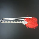 Women Diamante Red Feather Flapper 1920s Head Band Great  Headpiece