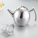 1500Ml Large Capacity Stainless Steel Coffee Tea Pot Maker with Infuser Ket