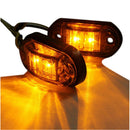 12V / 24V 2 LED Side Marker Lights Lamp For Car Truck Trailer E-marked Ambe