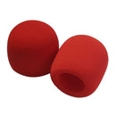 2pcs Red Microphone Foam Pop Cover Audio Mic Shield New